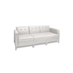 Faux Leather Modern Reception Set