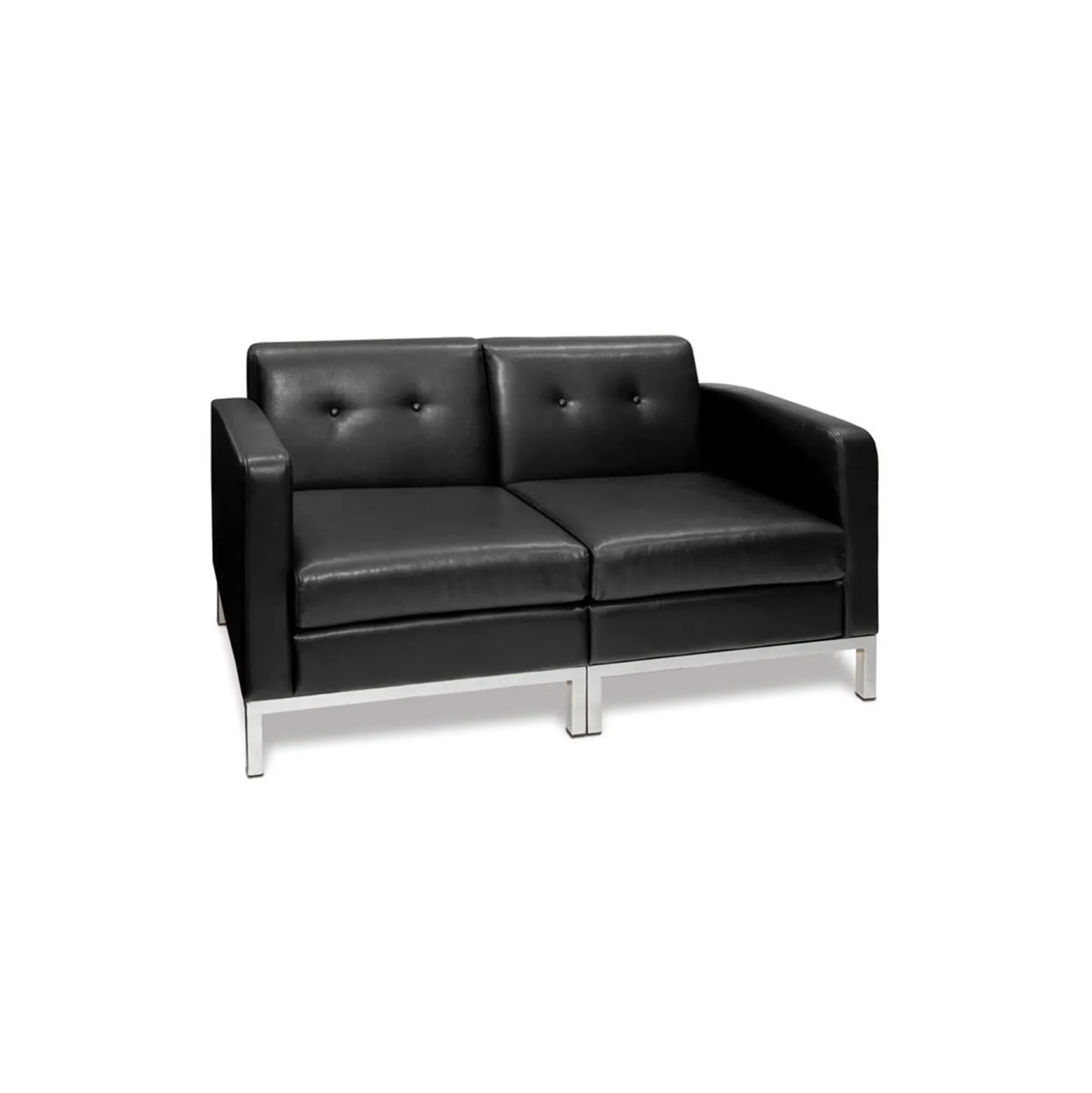 Faux Leather Modern Reception Set