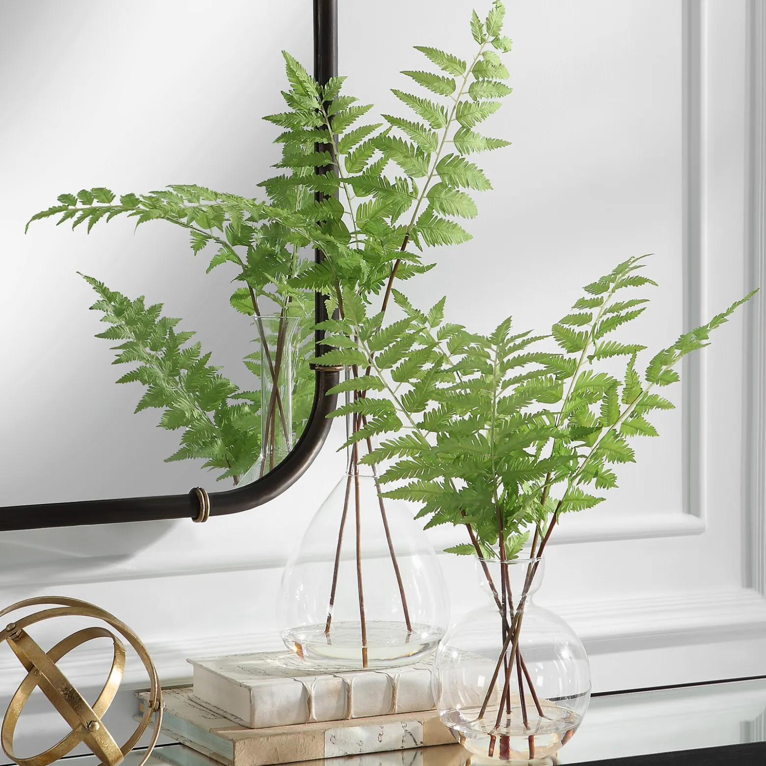 Ferns in Vases, Set of Two