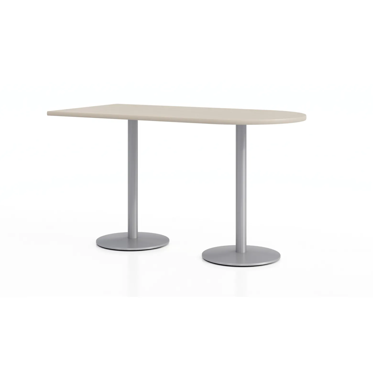 Figo Bar Height Peninsula Table - 60"W x 48"D