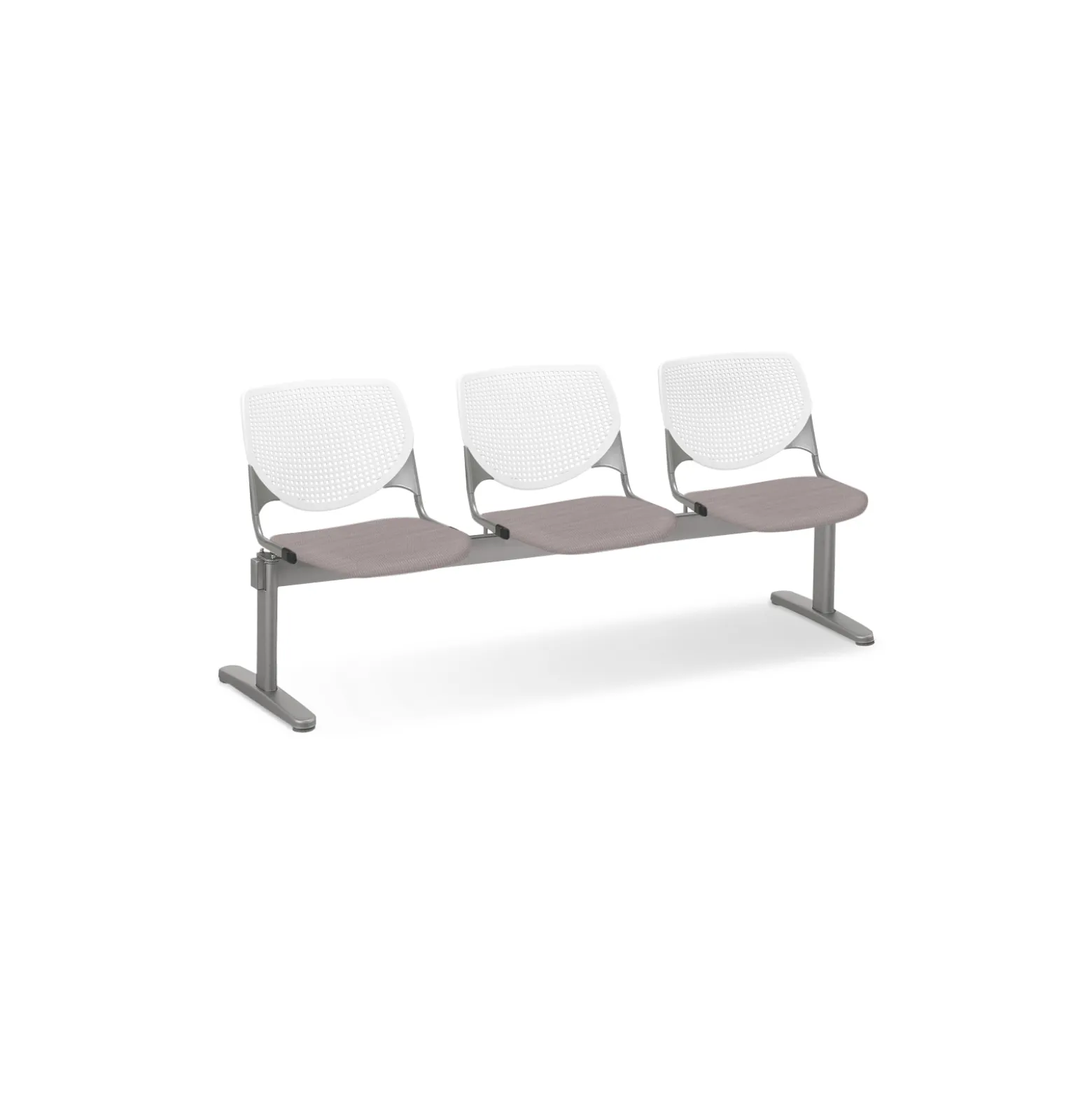 Figo Beam Seating with Three Fabric or Vinyl Seats