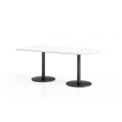 Figo Cafe Height Peninsula Table - 60"W x 48"D