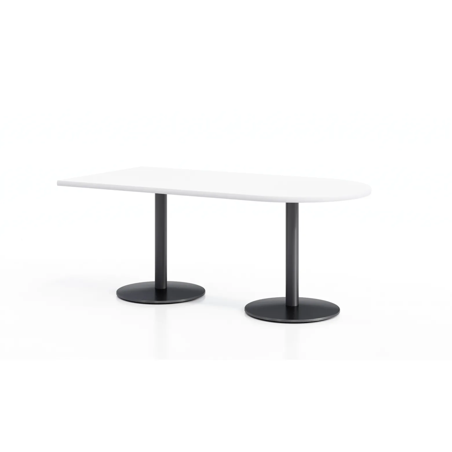 Figo Cafe Height Peninsula Table - 60"W x 48"D