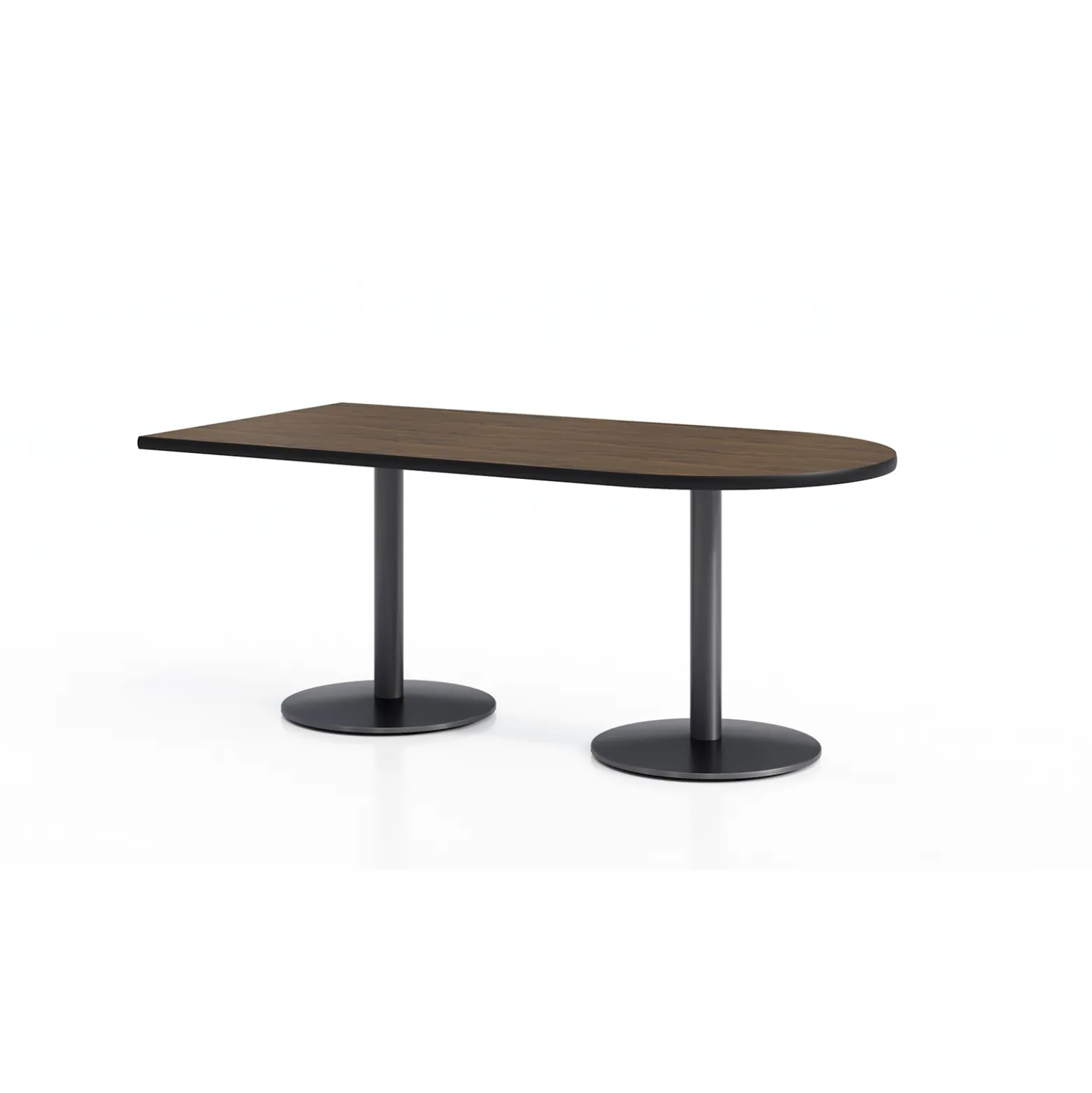 Figo Cafe Height Peninsula Table - 60"W x 48"D