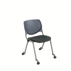 Figo Stack Chair with Fabric or Vinyl Seat and Casters
