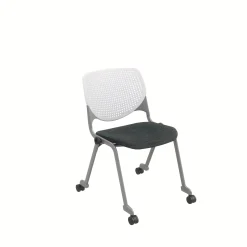 Figo Stack Chair with Fabric or Vinyl Seat and Casters