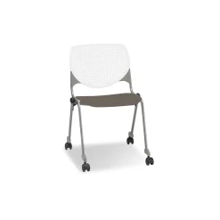 Figo Stack Chair with Polypropylene Seat and Casters