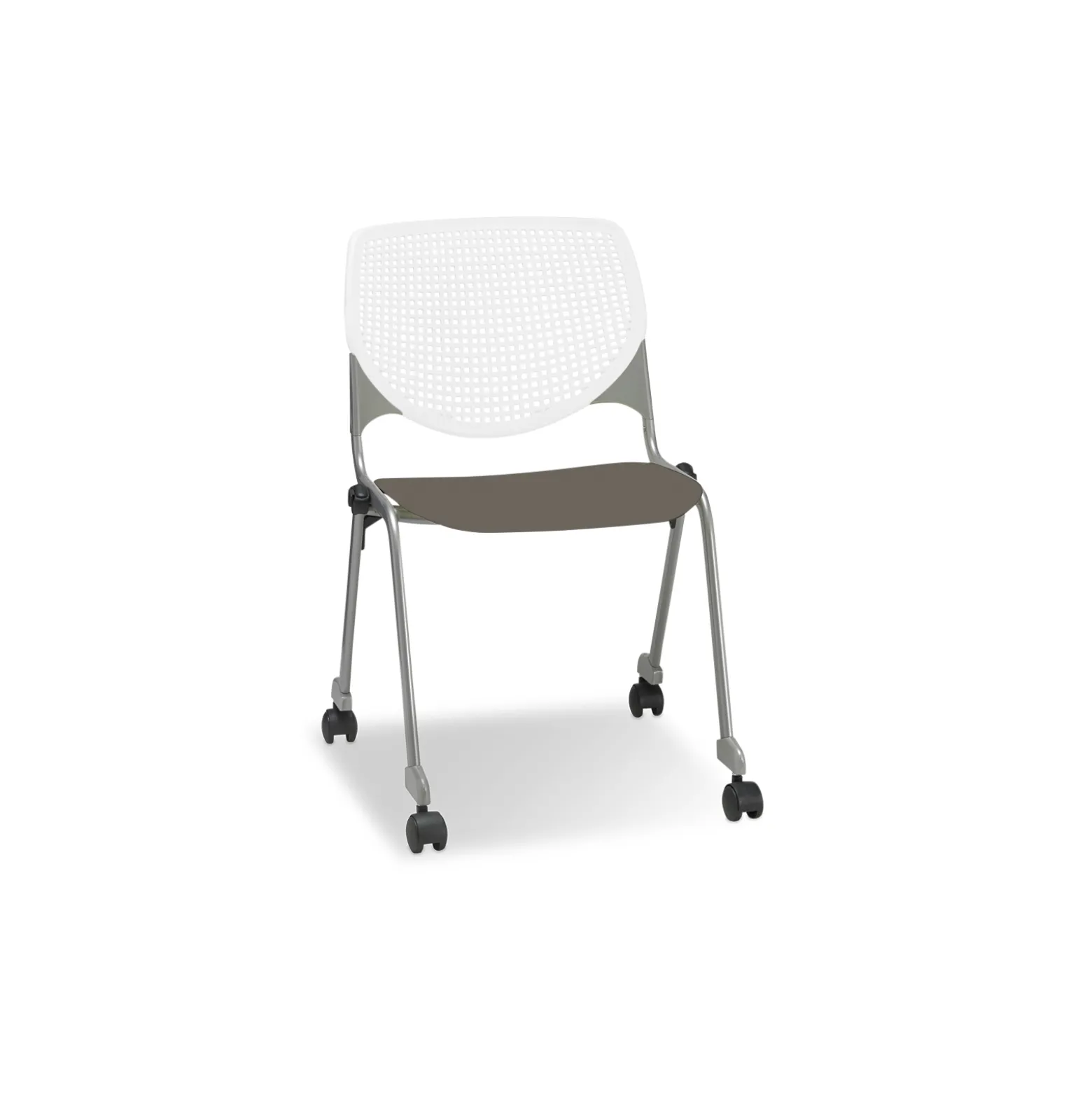 Figo Stack Chair with Polypropylene Seat and Casters