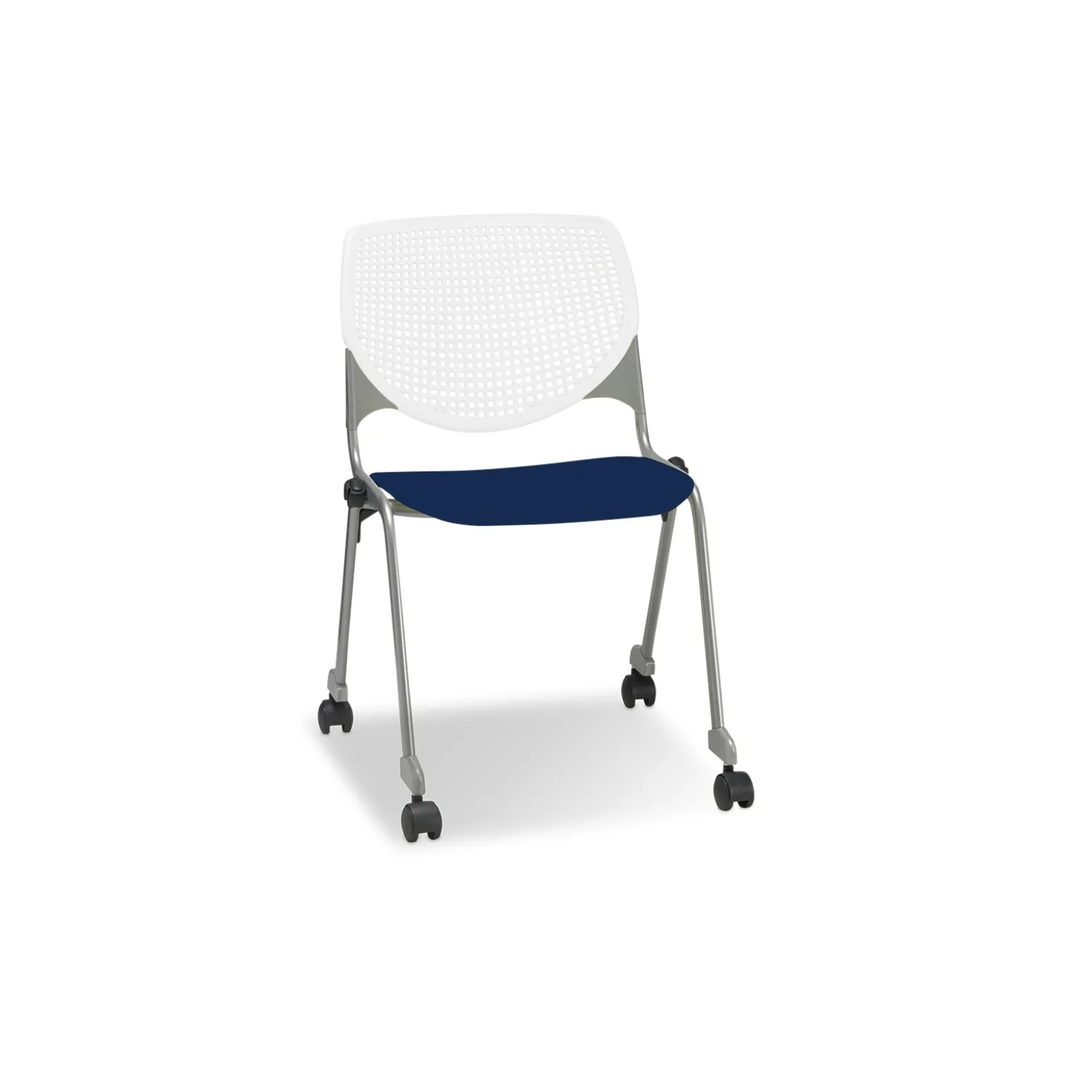 Figo Stack Chair with Polypropylene Seat and Casters