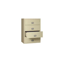 Fireproof Four Drawer Lateral File - 31"W x 23.62"D