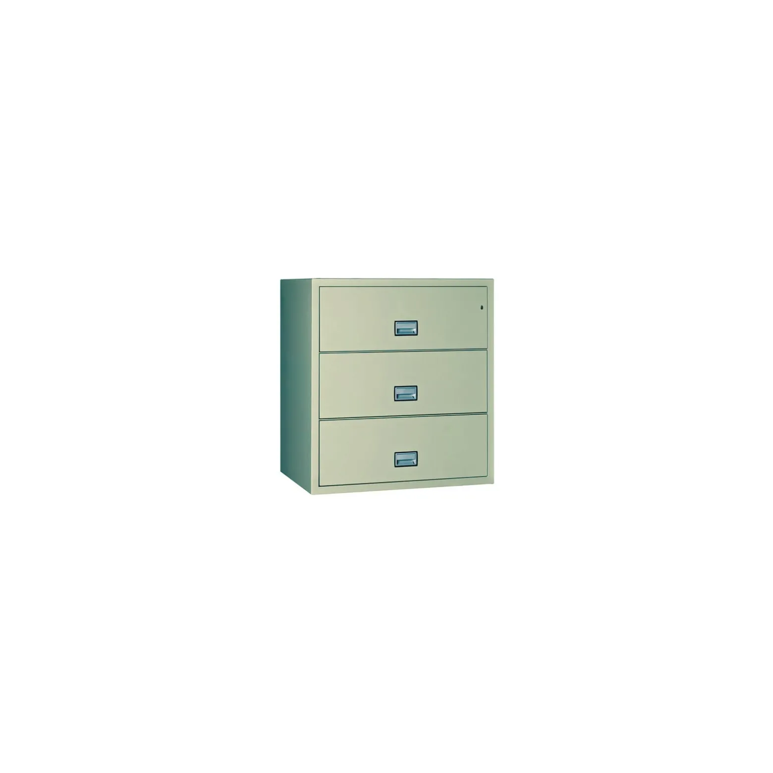 Fireproof Three Drawer Lateral File - 38.78"W x 23.625"D