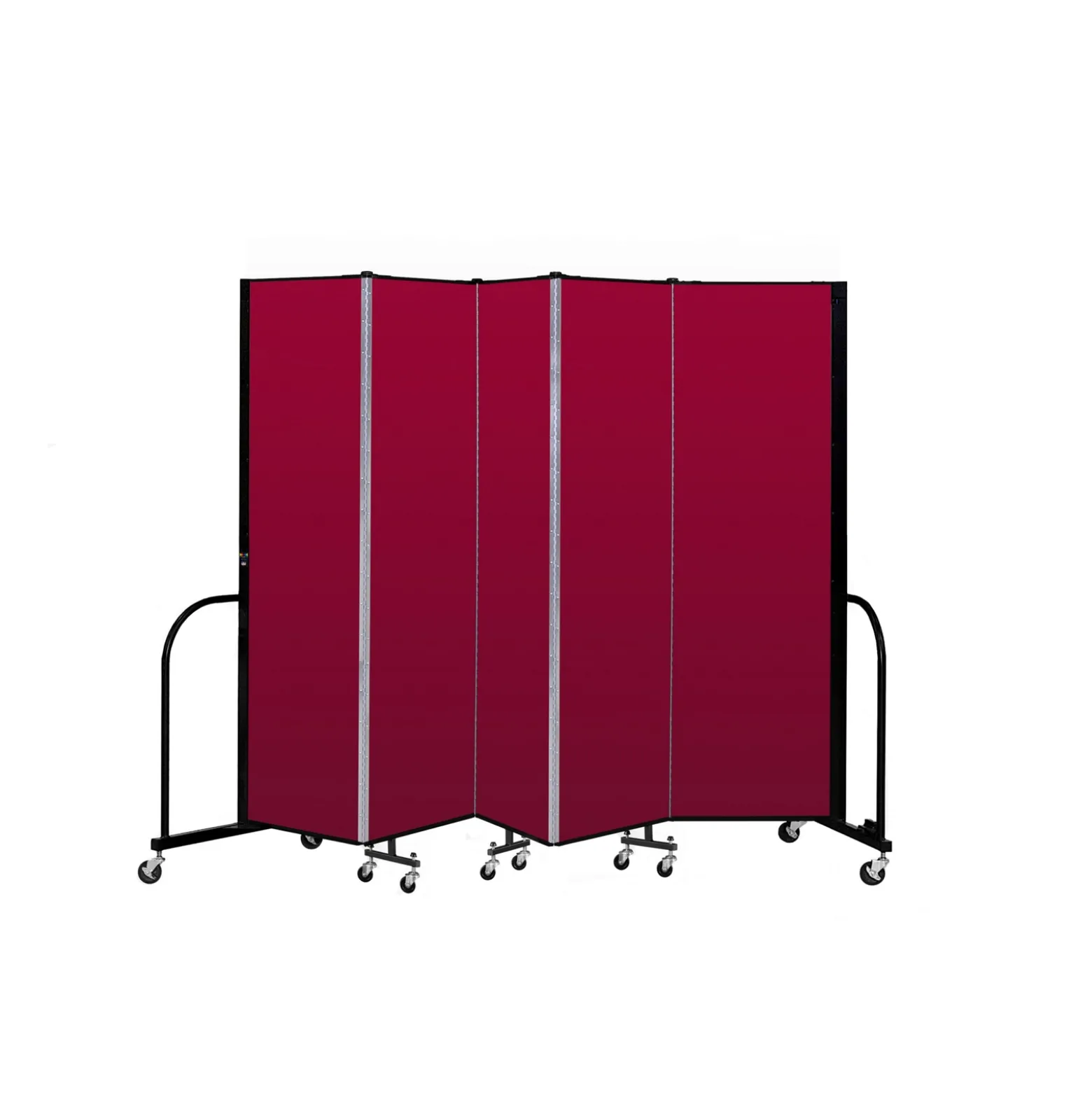 Five Panel Mobile Room Divider - 6' H