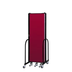 Five Panel Mobile Room Divider - 6' H