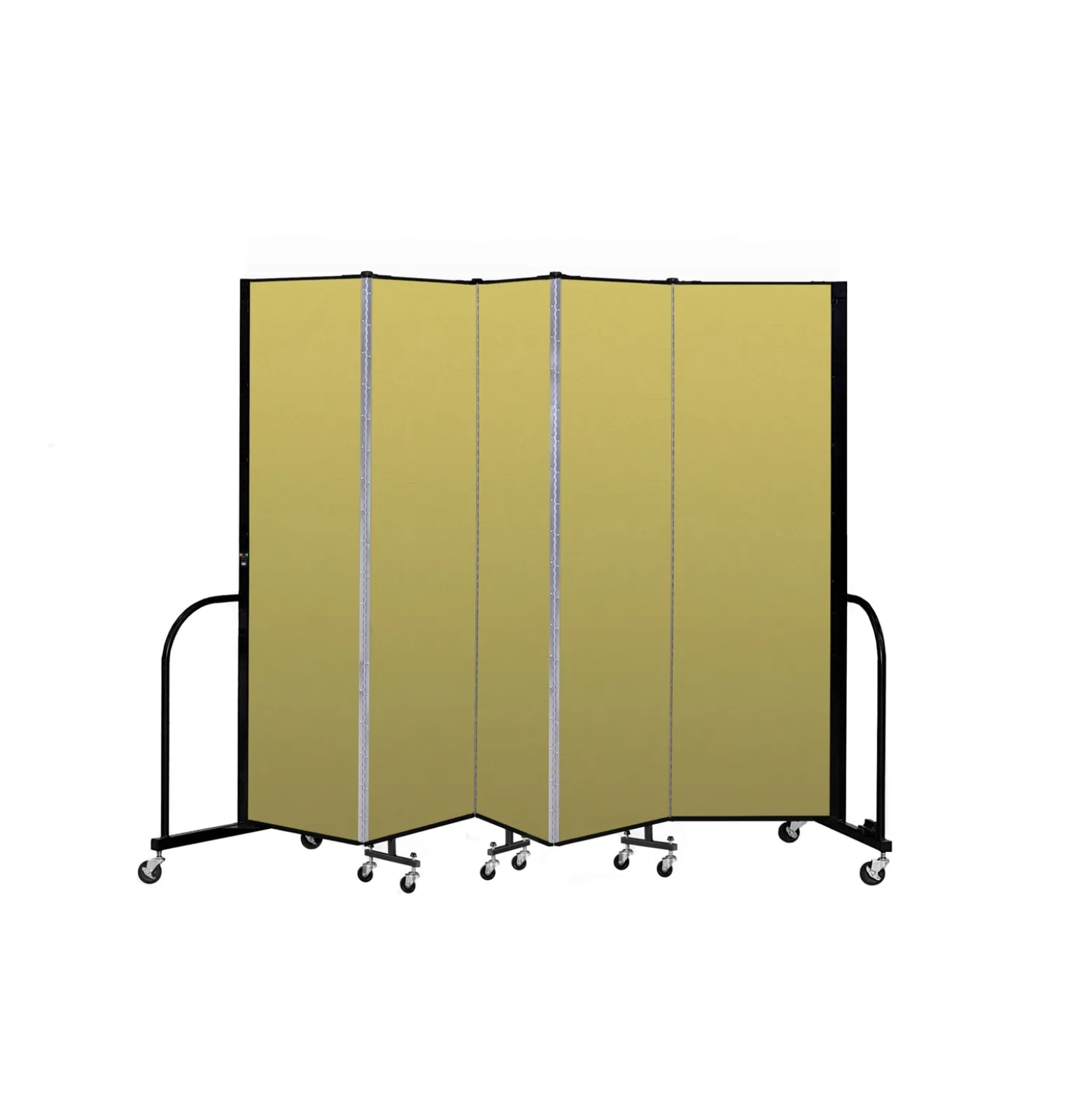 Five Panel Mobile Room Divider - 6' H
