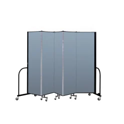 Five Panel Mobile Room Divider - 6' H