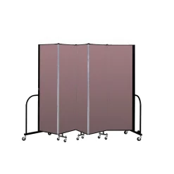 Five Panel Mobile Room Divider - 6' H