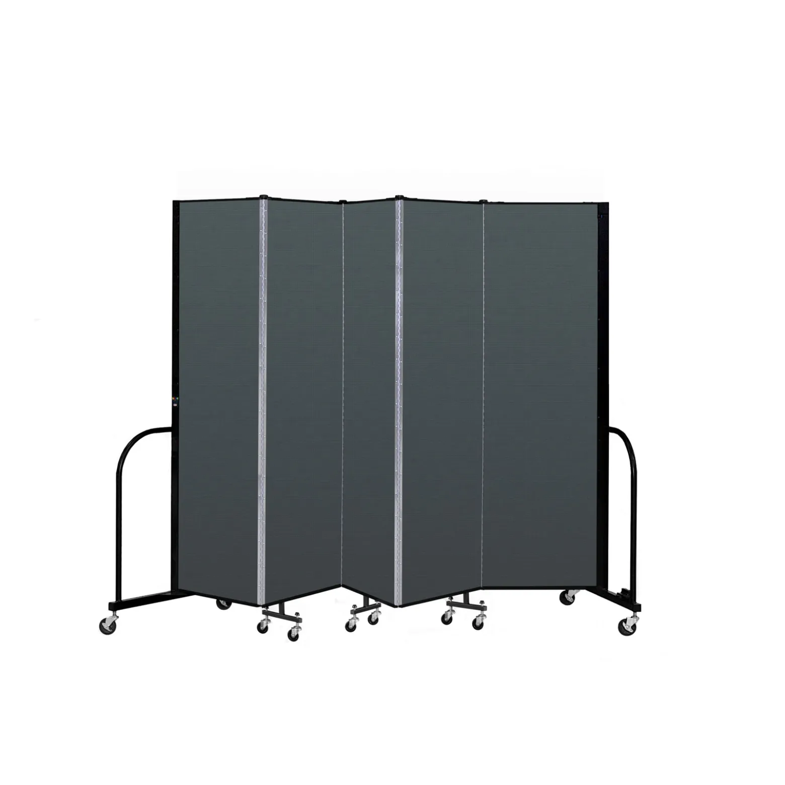 Five Panel Mobile Room Divider - 6' H