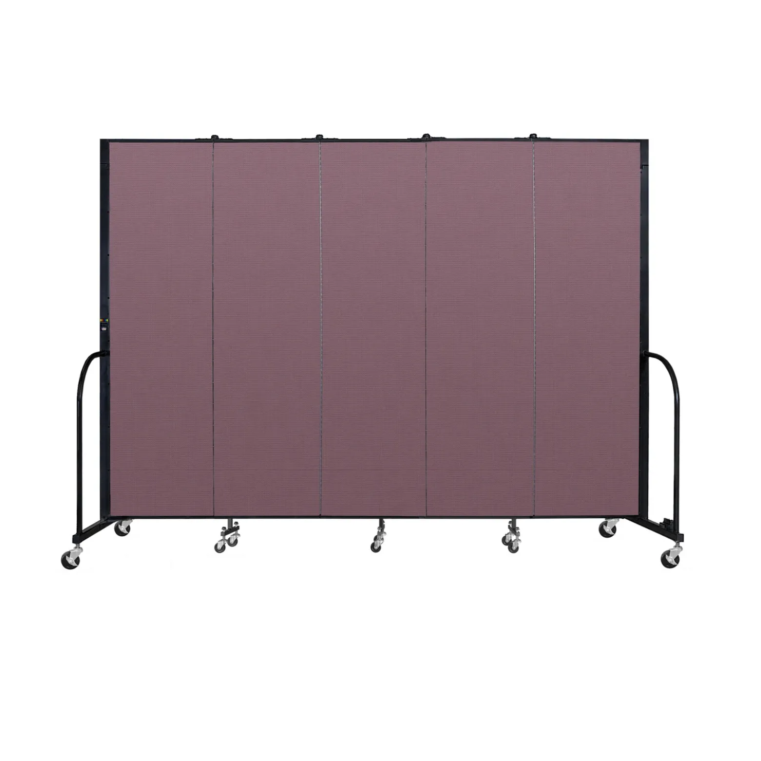 Five Panel Mobile Room Divider - 6' H