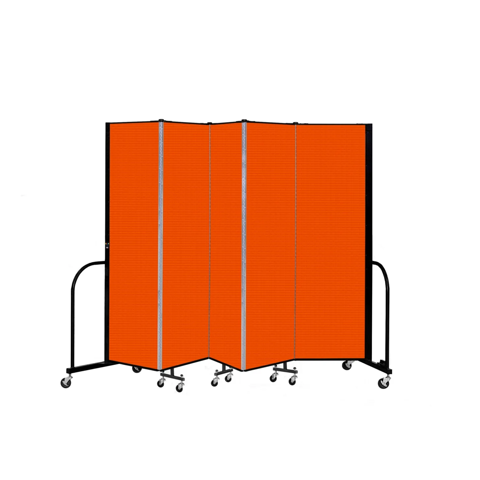 Five Panel Mobile Room Divider - 6' H
