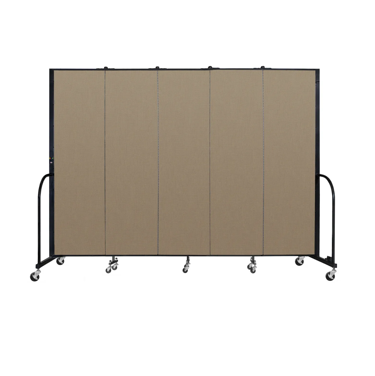 Five Panel Mobile Room Divider - 6' H
