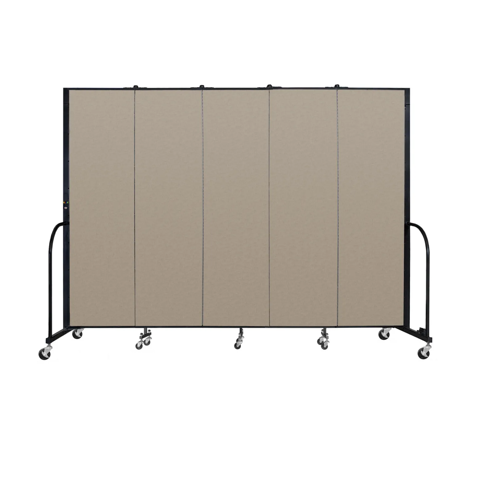 Five Panel Mobile Room Divider - 6' H