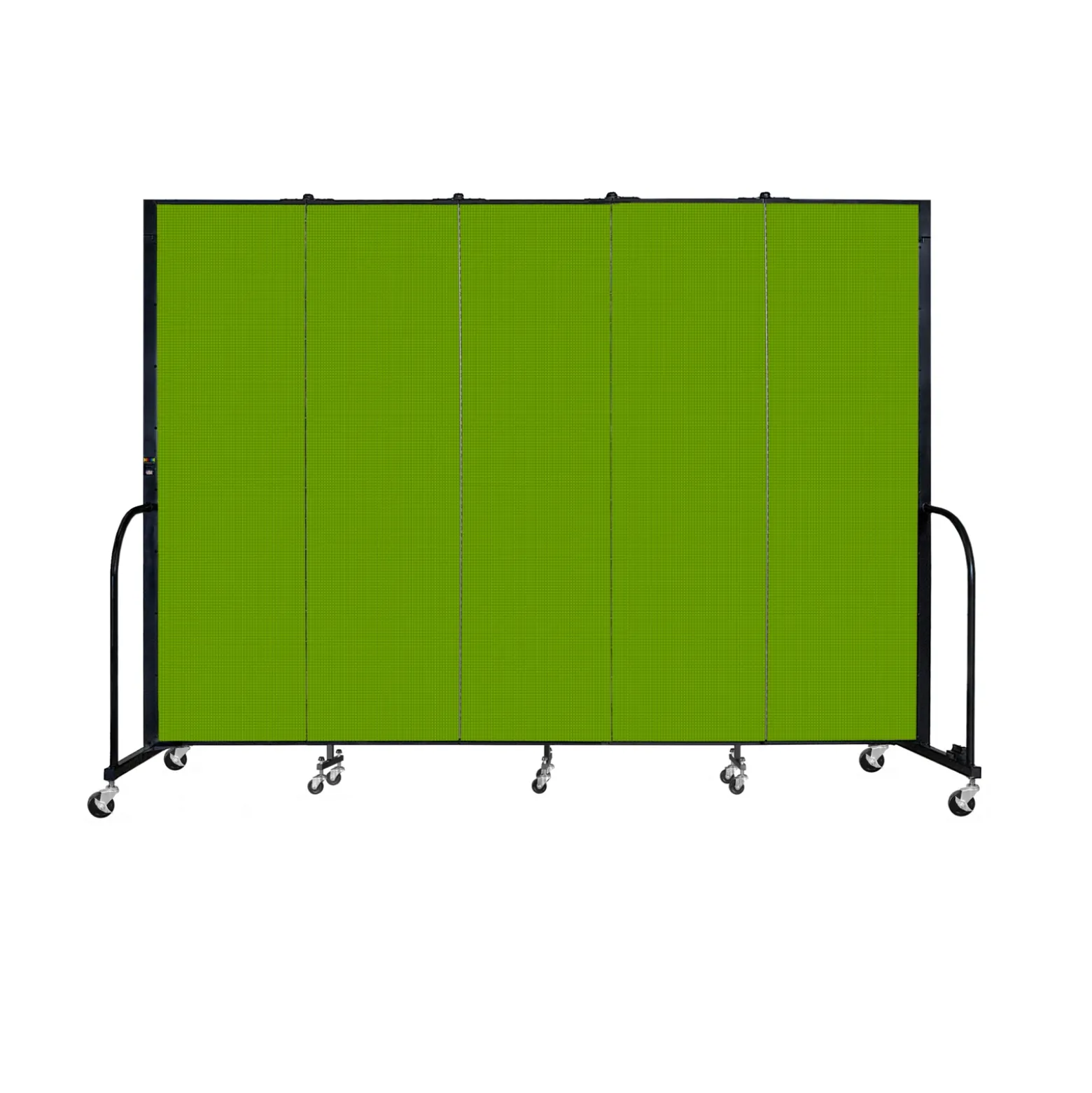 Five Panel Mobile Room Divider - 6' H