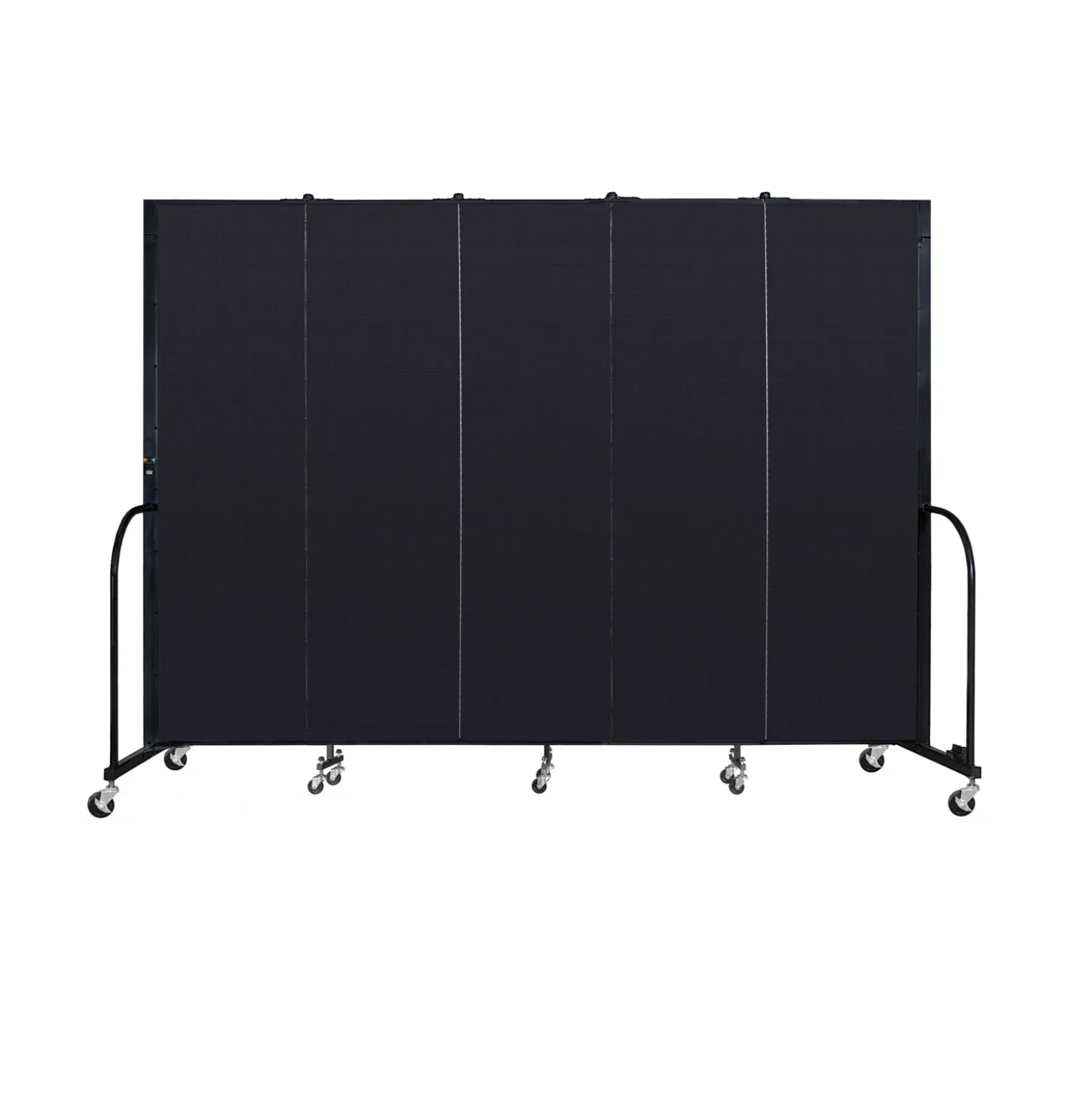 Five Panel Mobile Room Divider - 6' H