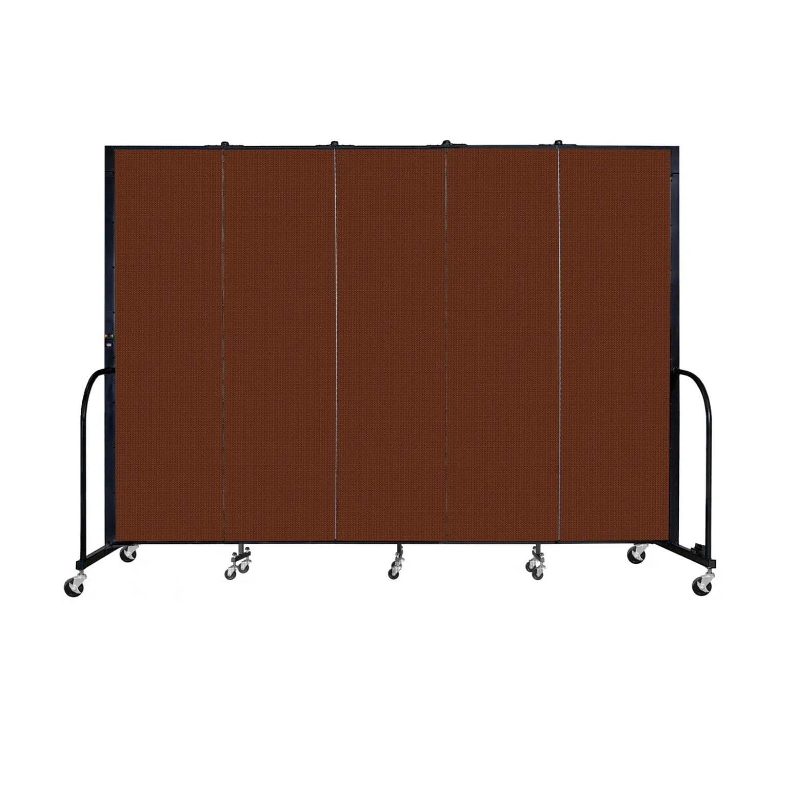 Five Panel Mobile Room Divider - 6' H