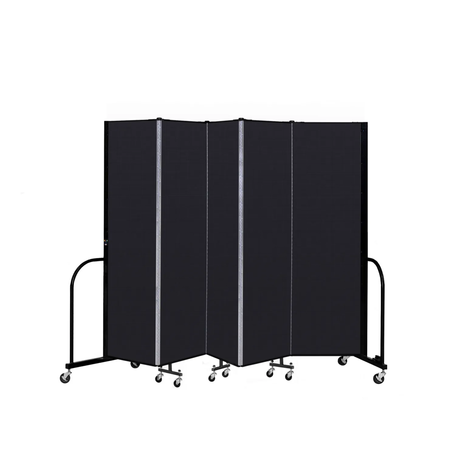 Five Panel Mobile Room Divider - 6' H