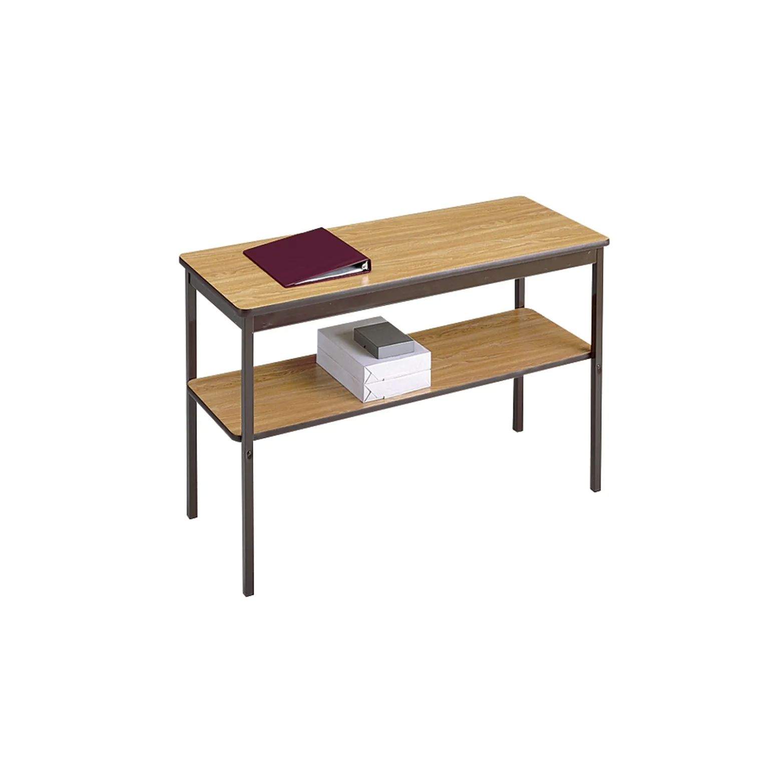 Fixed Leg Utility Table with Lower Shelf - 18" x 48"