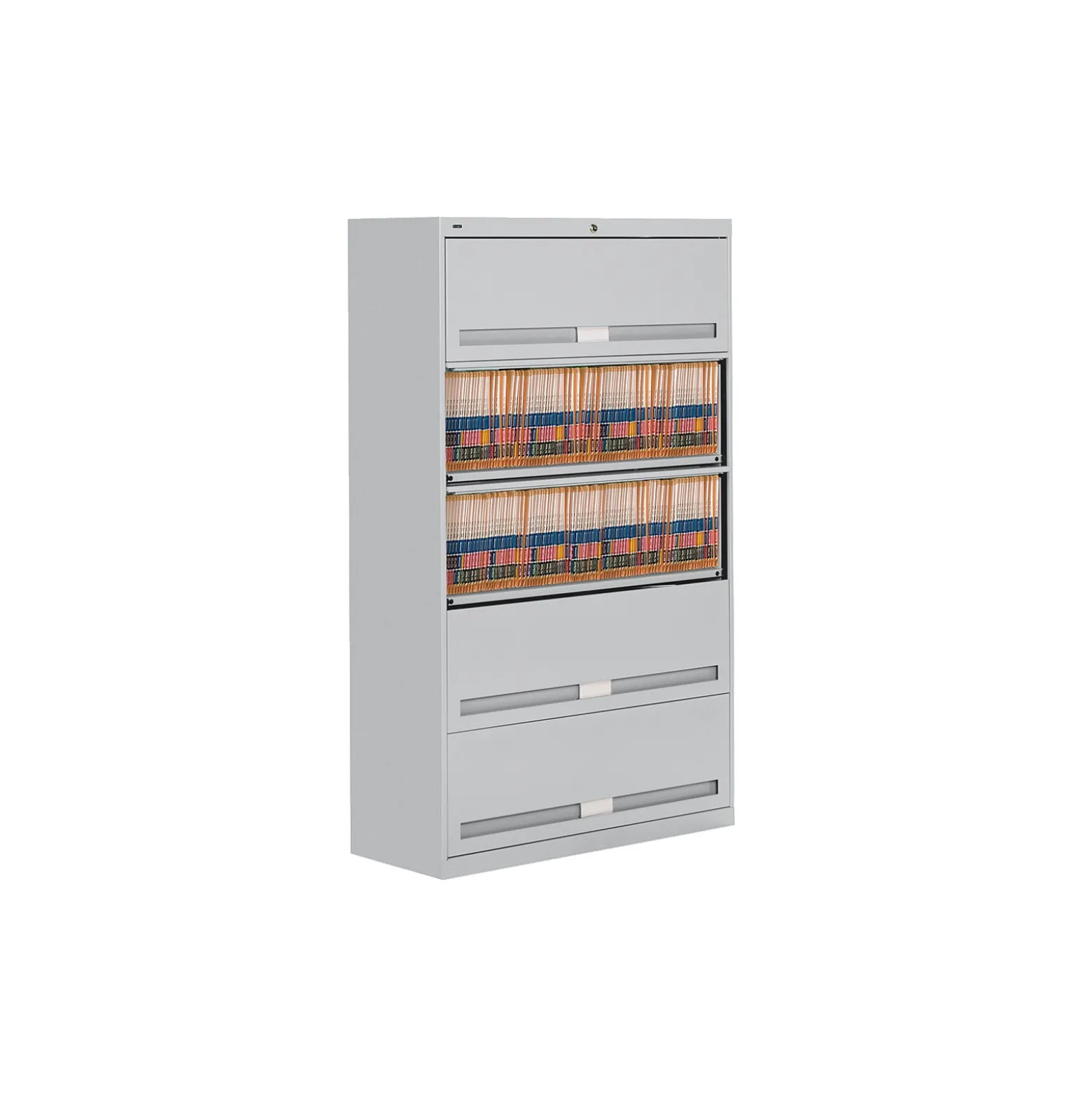 Fixed Shelf Lateral File with Five Shelves - 64"H