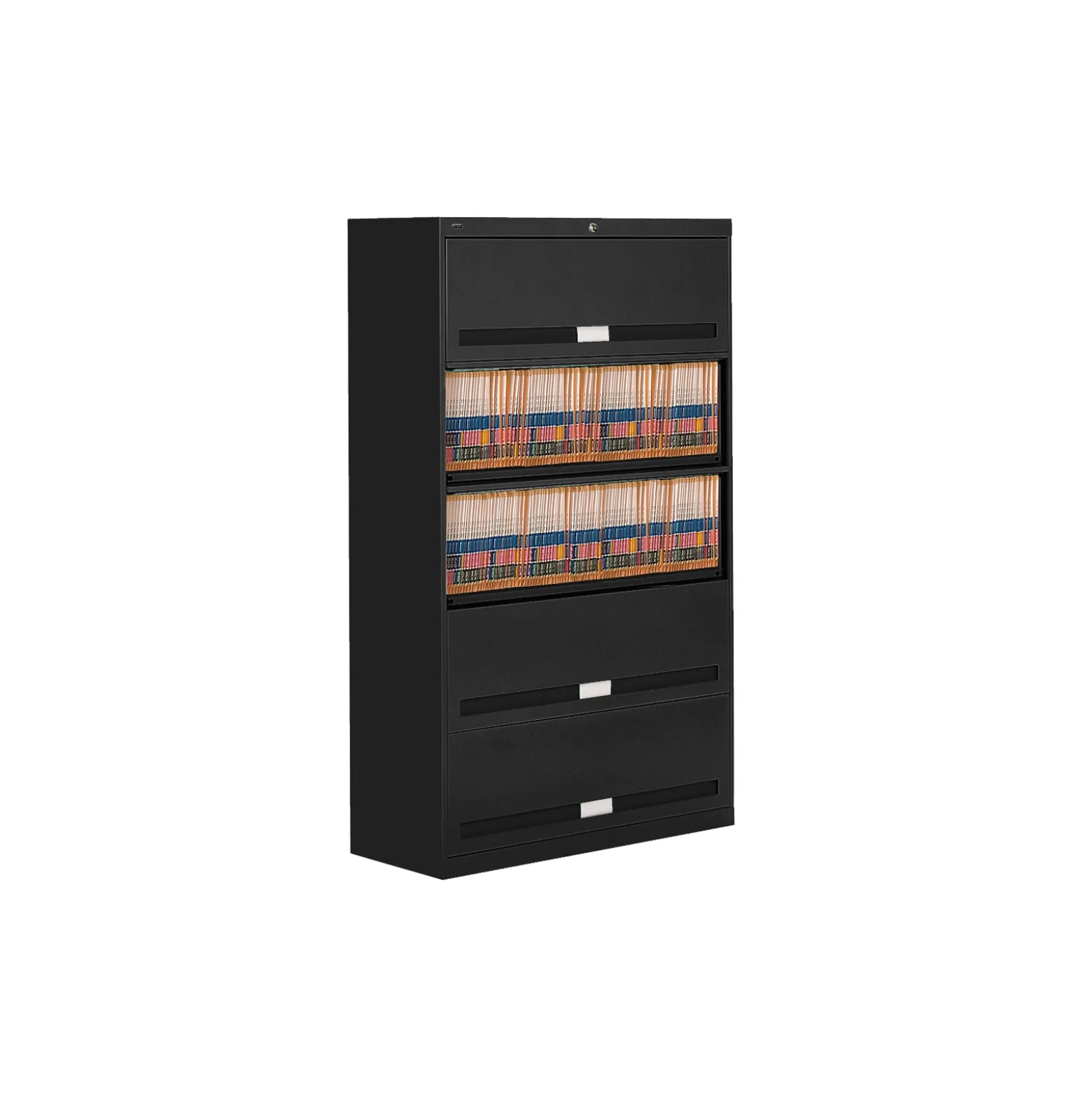 Fixed Shelf Lateral File with Five Shelves - 64"H