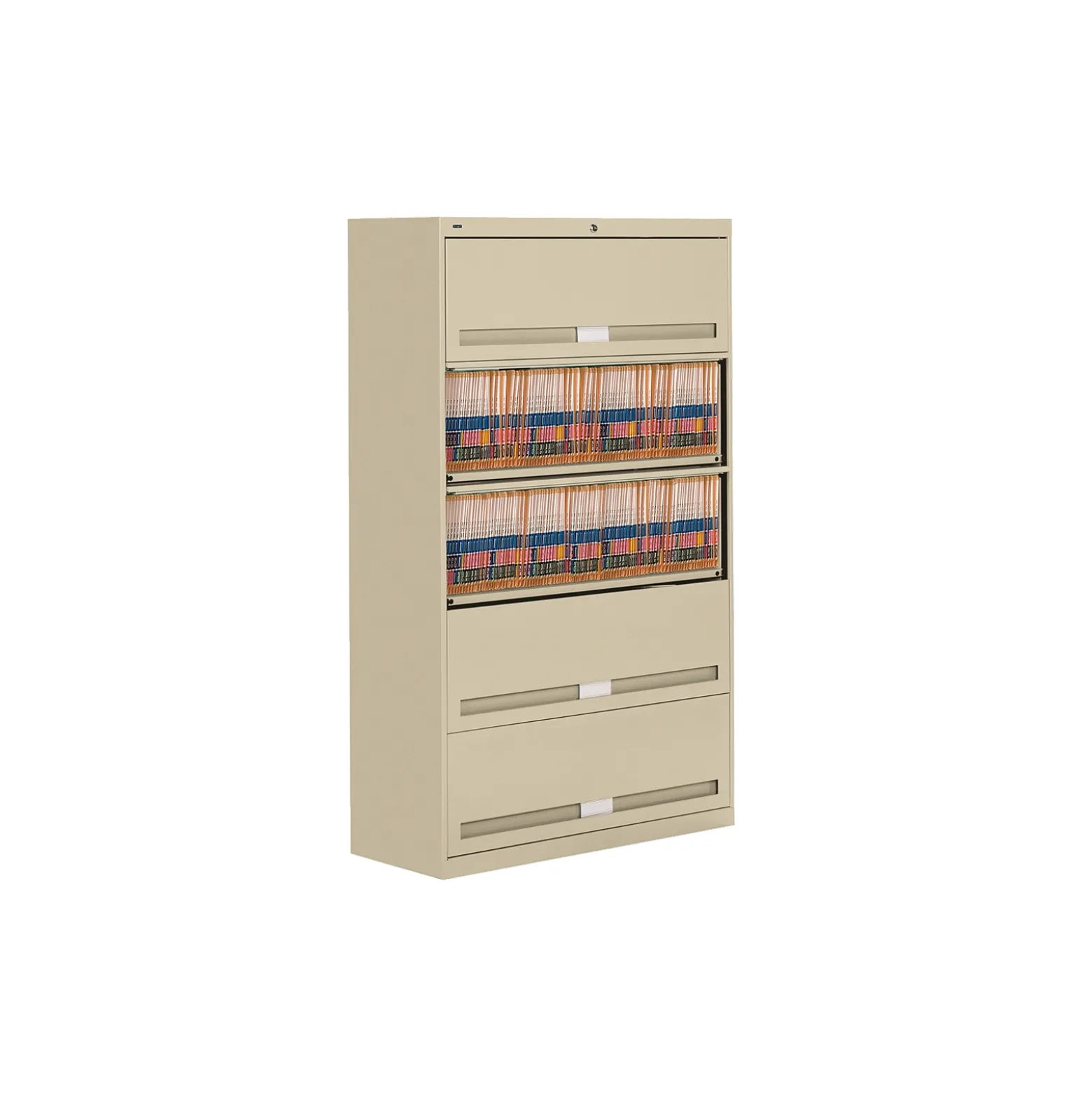 Fixed Shelf Lateral File with Five Shelves - 64"H