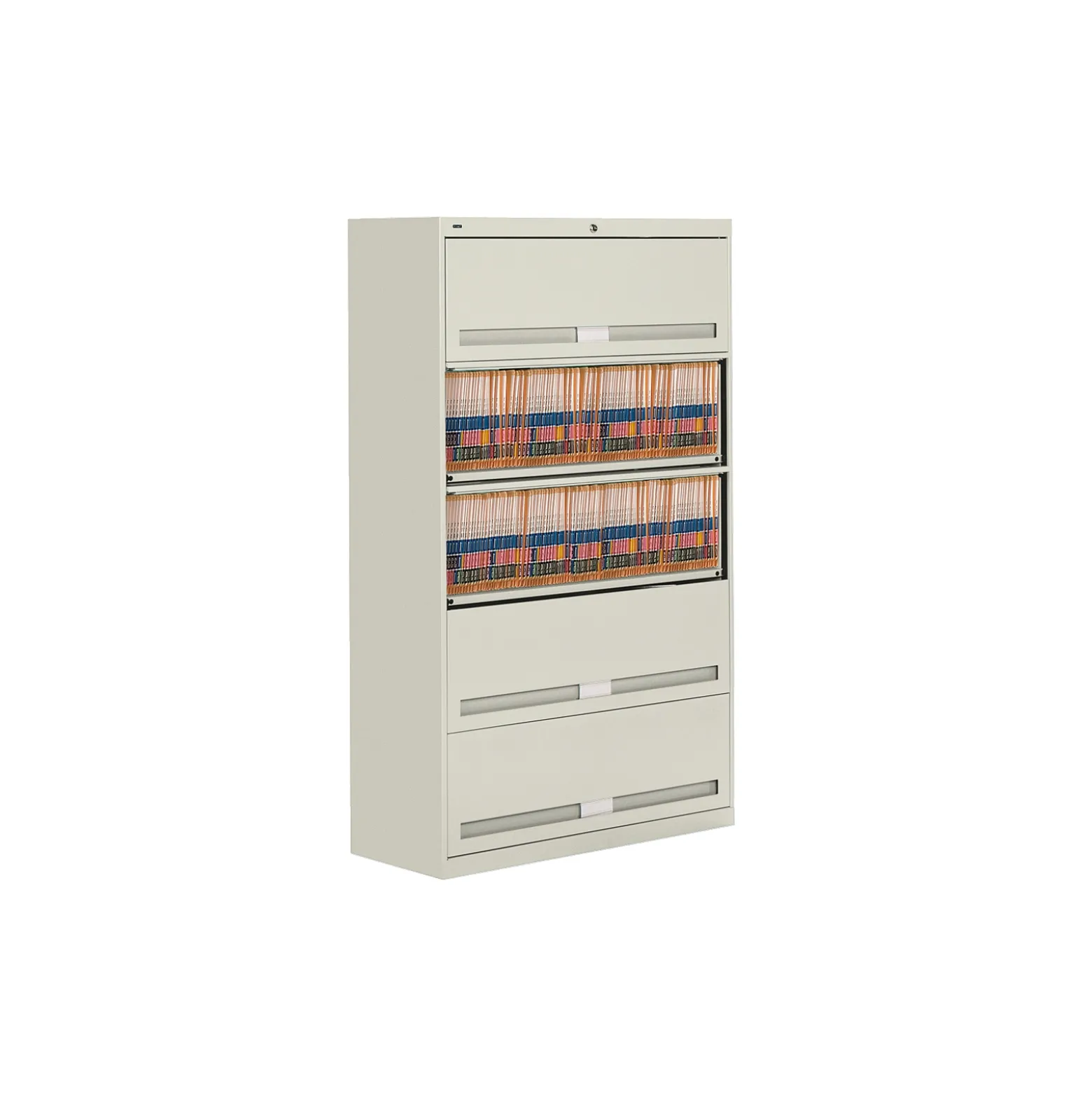 Fixed Shelf Lateral File with Five Shelves - 64"H