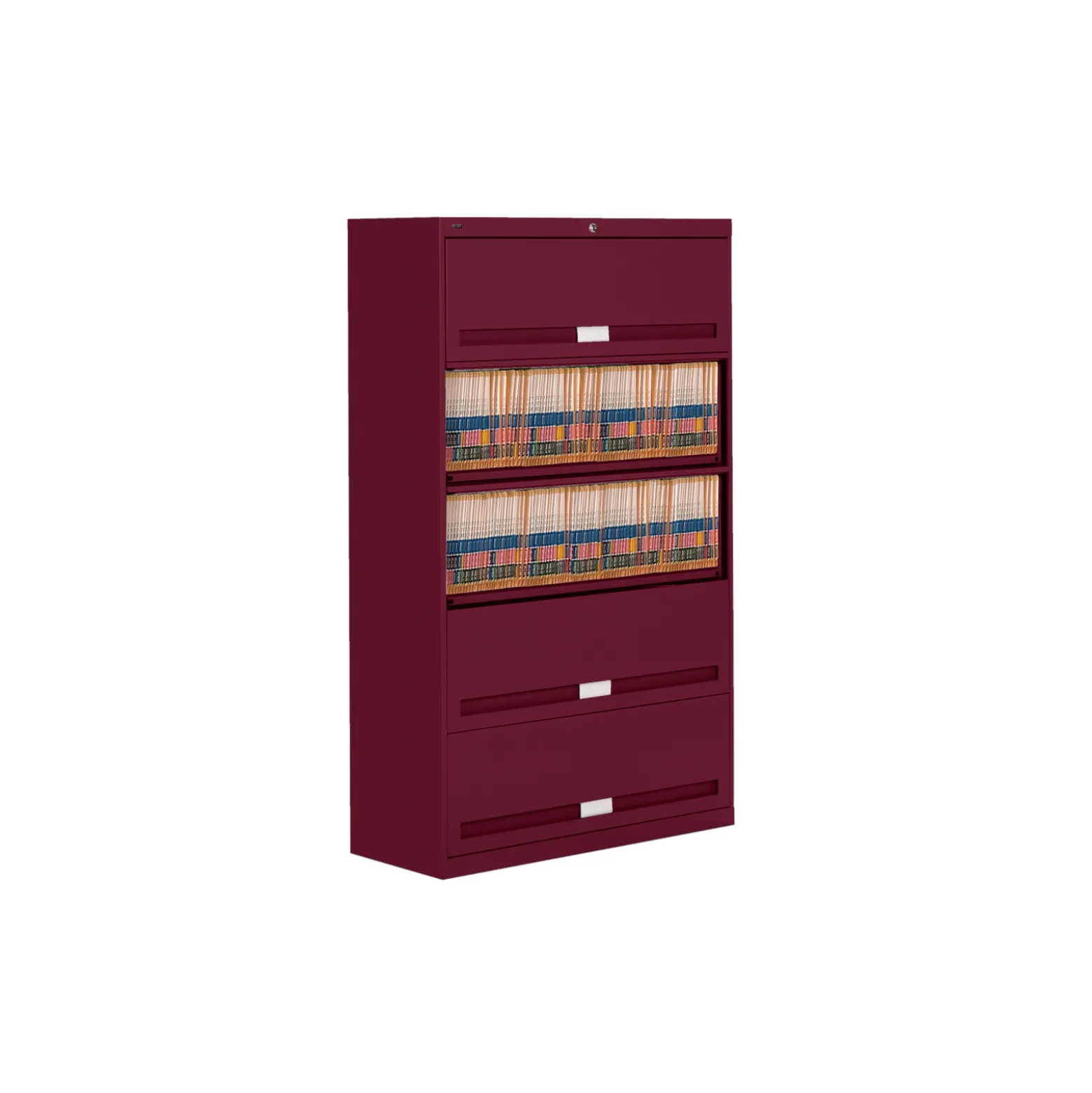Fixed Shelf Lateral File with Five Shelves - 64"H