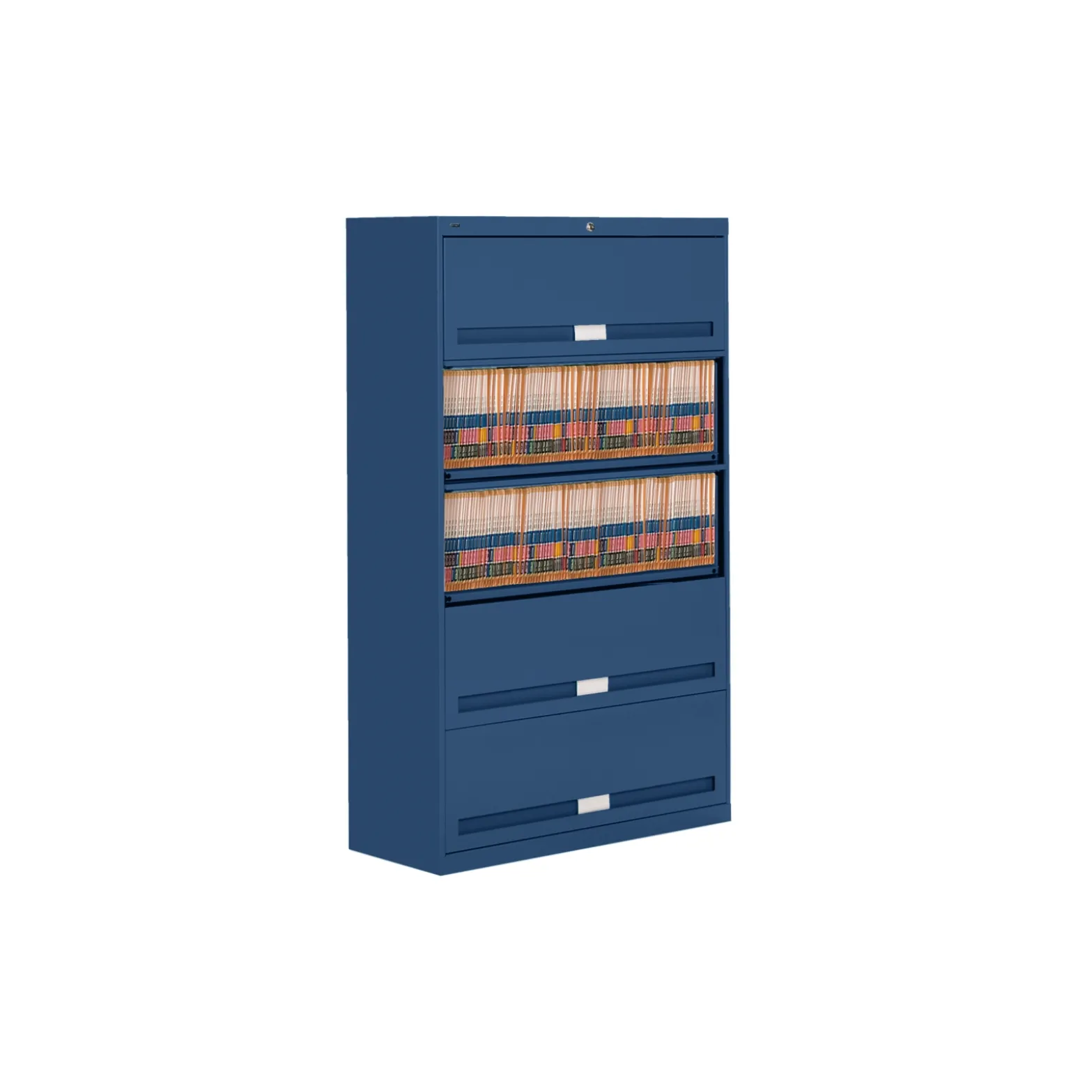 Fixed Shelf Lateral File with Five Shelves - 64"H
