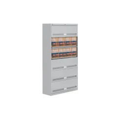 Fixed Shelf Lateral File with Six Shelves - 76"H