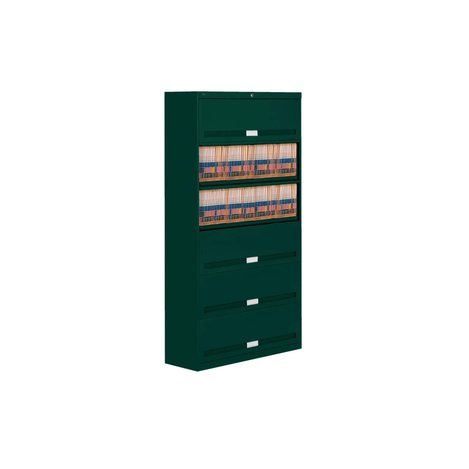 Fixed Shelf Lateral File with Six Shelves - 76"H