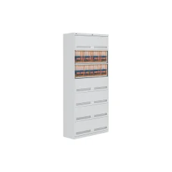 Fixed Shelf Lateral Files with Seven Shelves - 87"H