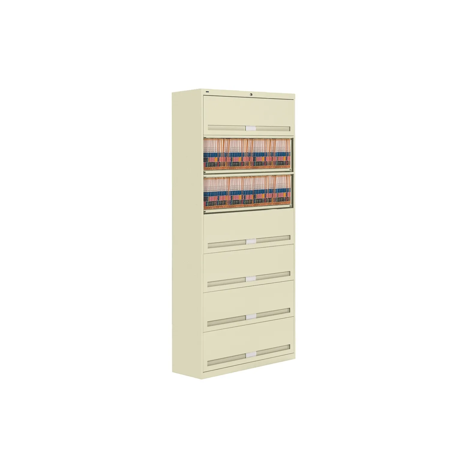 Fixed Shelf Lateral Files with Seven Shelves - 87"H