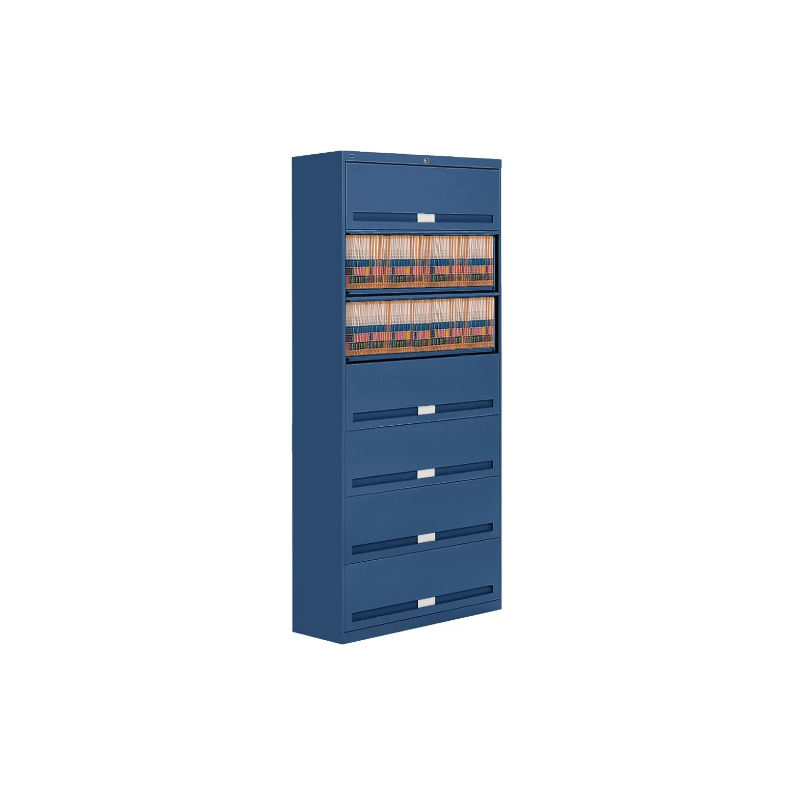 Fixed Shelf Lateral Files with Seven Shelves - 87"H