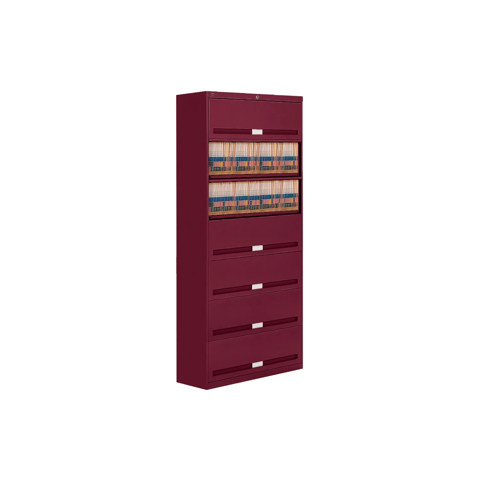 Fixed Shelf Lateral Files with Seven Shelves - 87"H
