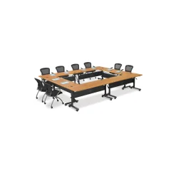 Flipper Mobile Nesting Training Table Set - Set of 6 - 72"W x 24"D