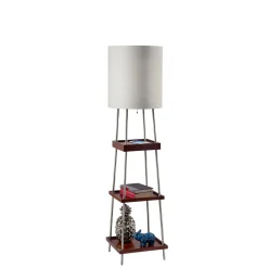 Floor Lamp with Charging Shelf