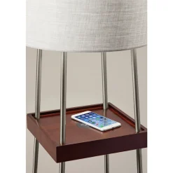 Floor Lamp with Charging Shelf