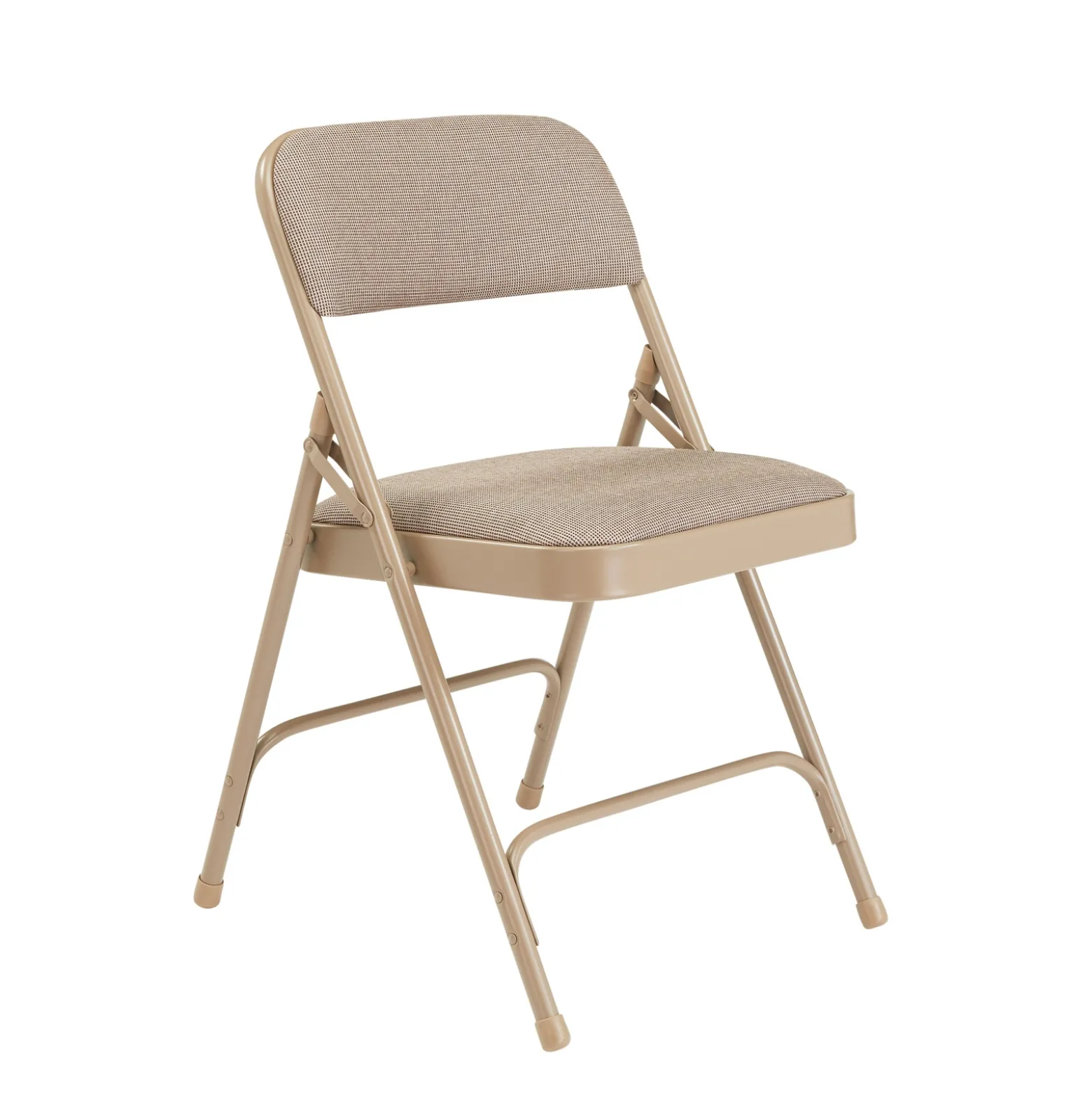 Folding Chair with Double Hinged Fabric Seat & Back - 4 Pack