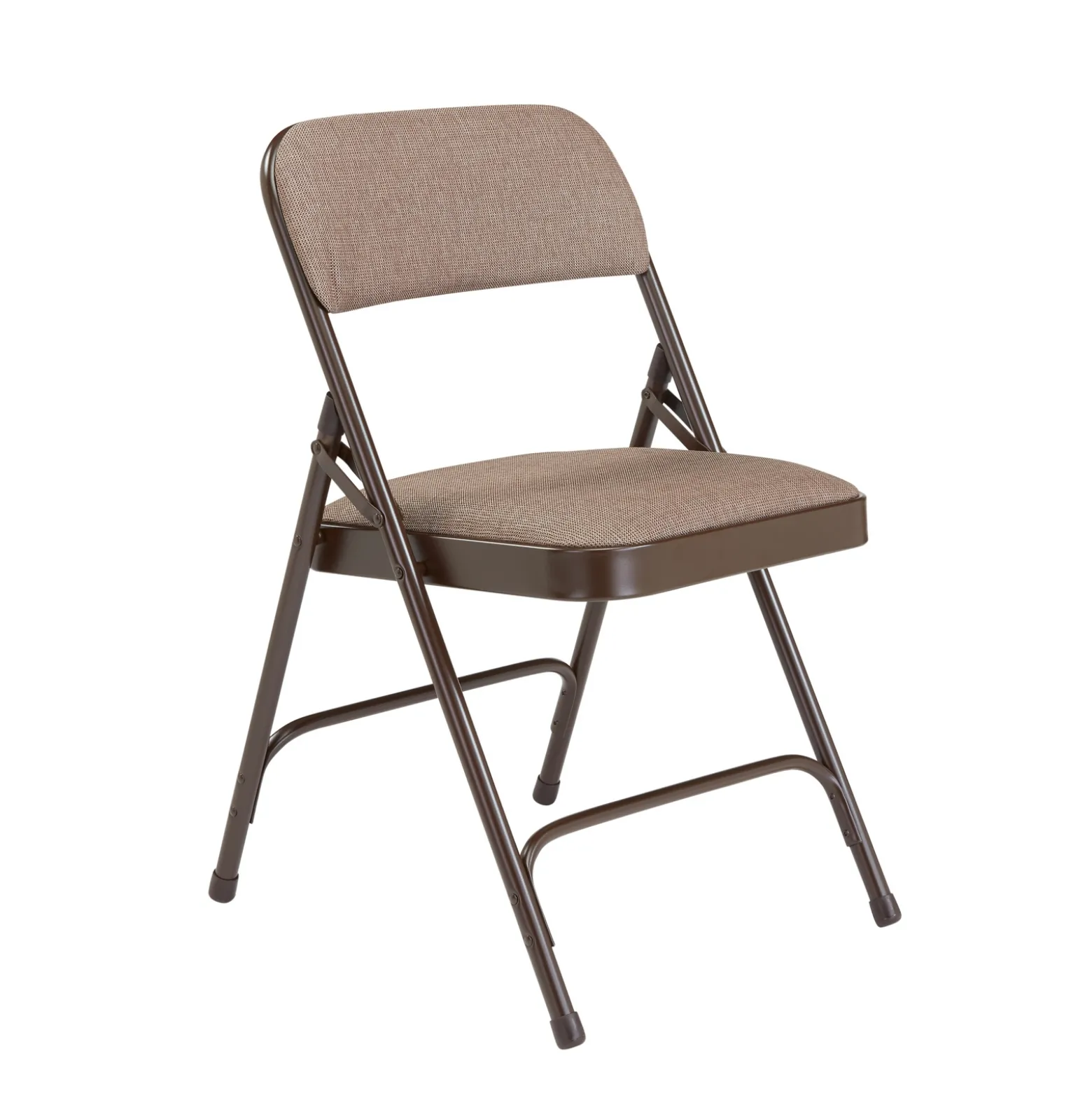 Folding Chair with Double Hinged Fabric Seat & Back - 4 Pack