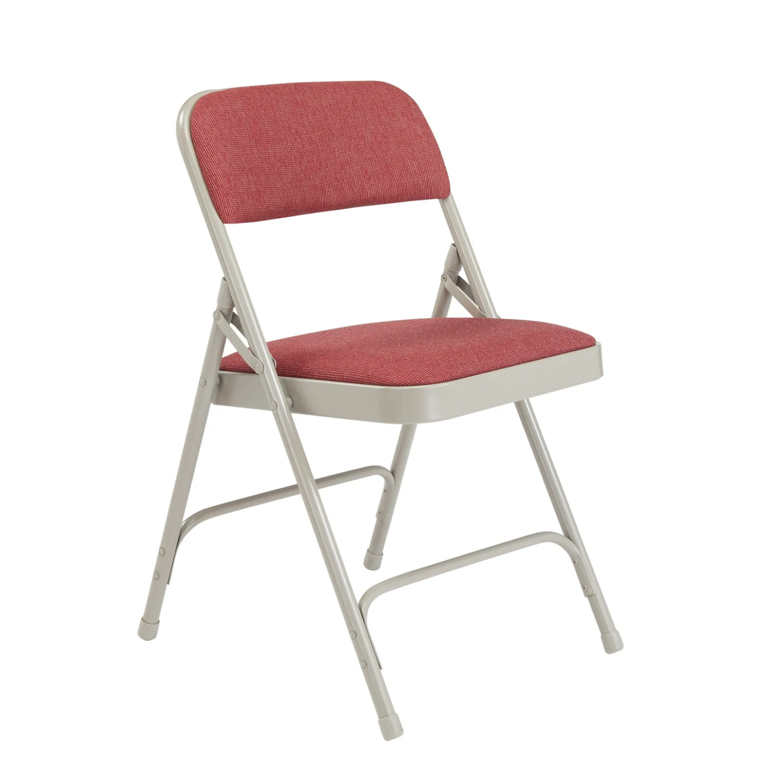 Folding Chair with Double Hinged Fabric Seat & Back - 4 Pack