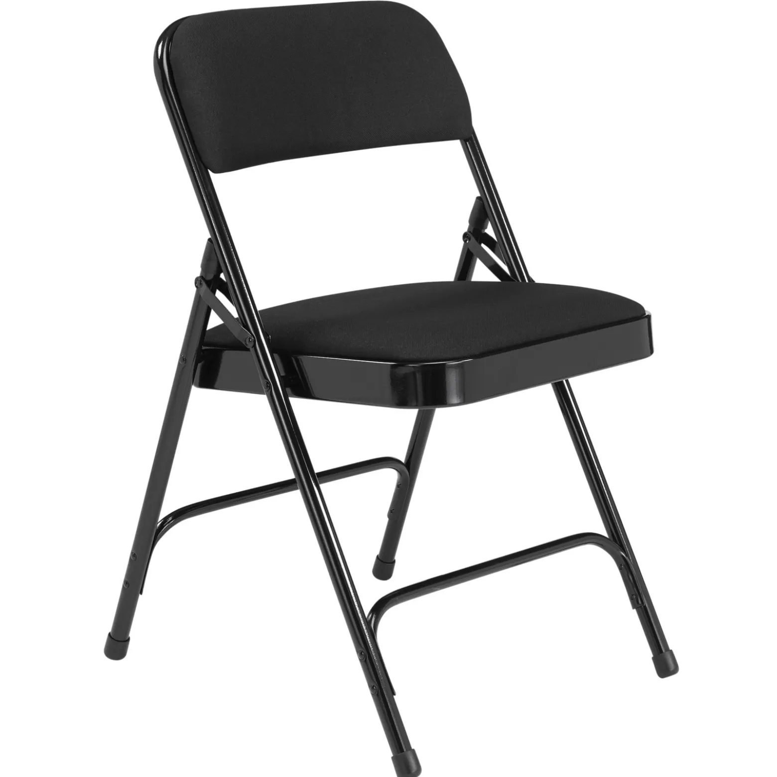 Folding Chair with Double Hinged Fabric Seat & Back - 4 Pack