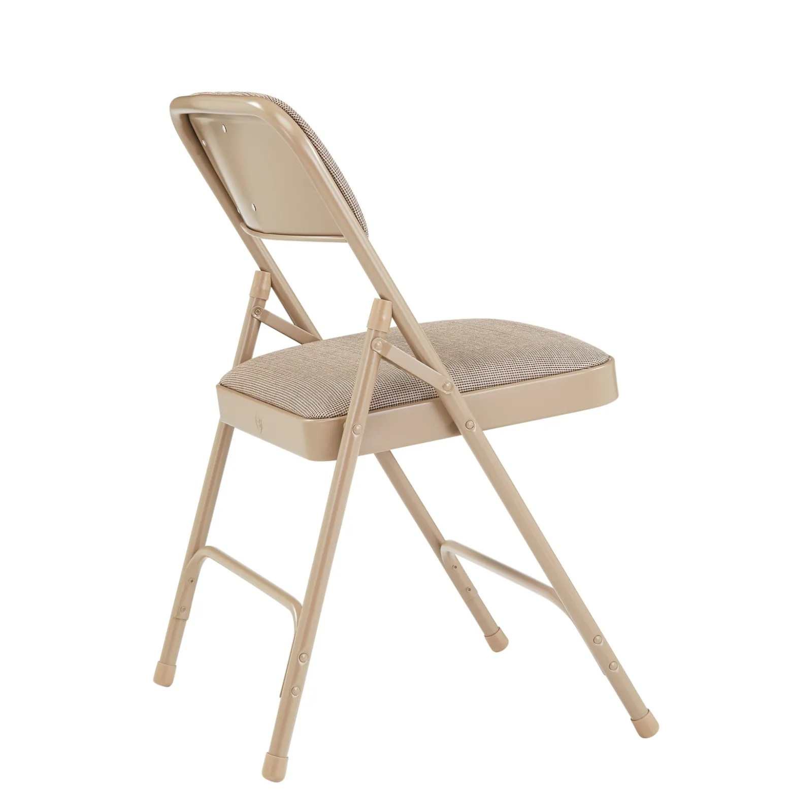 Folding Chair with Double Hinged Fabric Seat & Back - 4 Pack